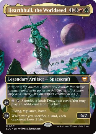 (001) Magic The Gathering Commander: Edge of Eternities Single: Hearthhull, the Worldseed  Mythic