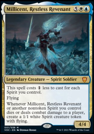 (001) Magic The Gathering Commander: Innistrad: Crimson Vow Single: Millicent, Restless Revenant (V.1)  Mythic