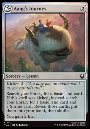 (001) Magic The Gathering Magic: The Gathering | Avatar: The Last Airbender Single: Aang's Journey Holo Common