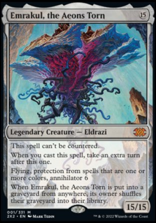 (001) Magic The Gathering Double Masters 2022 Single: Emrakul, the Aeons Torn  Mythic