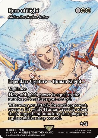 (001) Magic The Gathering Magic: The Gathering - FINAL FANTASY Through the Ages Single: Adeline, Resplendent Cathar Holo Rare