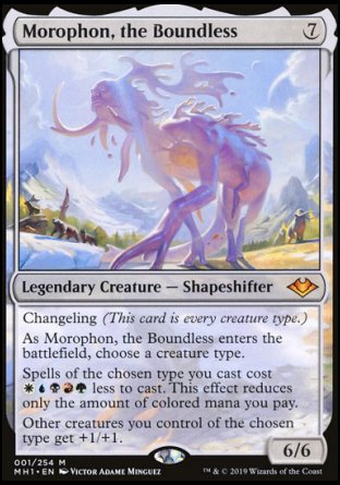 (001/254) Magic The Gathering Modern Horizons Single: Morophon, the Boundless Holo Mythic
