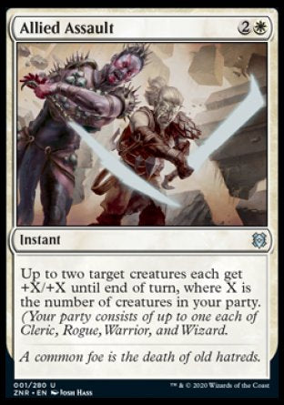 (001/280) Magic The Gathering Zendikar Rising Single: Allied Assault  Uncommon