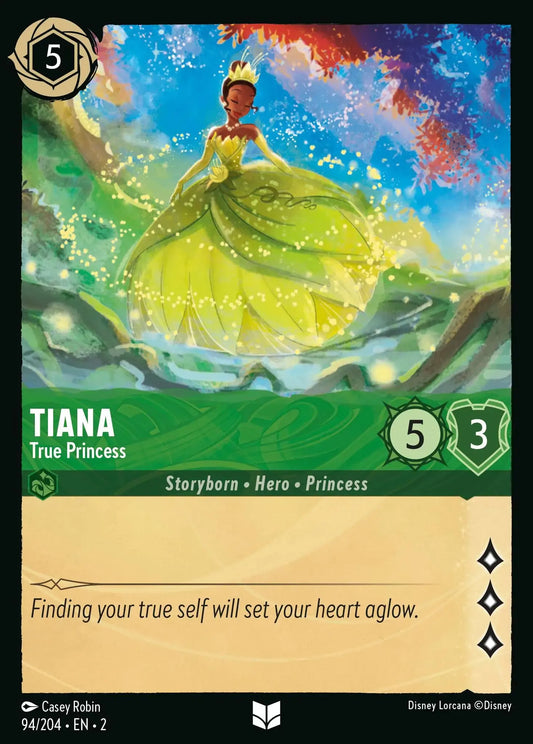 (094) Lorcana Rise of the Floodborn Single: Tiana - True Princess  Holo Uncommon