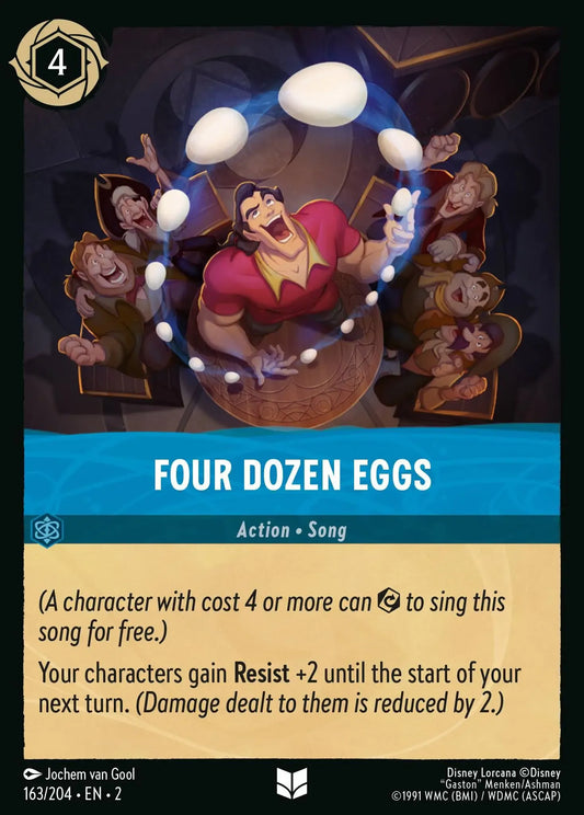 (163) Lorcana Rise of the Floodborn Single: Four Dozen Eggs  Holo Uncommon