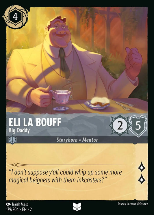 (179) Lorcana Rise of the Floodborn Single: Eli La Bouff - Big Daddy  Holo Uncommon