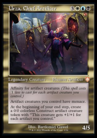 (002) Magic The Gathering Commander: The Brothers' War Single: Urza, Chief Artificer  Mythic