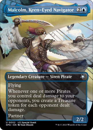 (002) Magic The Gathering Special Guests Single: Malcolm, Keen-Eyed Navigator Holo Uncommon