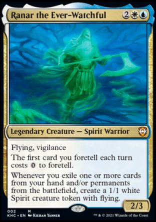 (002) Magic The Gathering Commander: Kaldheim Single: Ranar the Ever-Watchful  Mythic