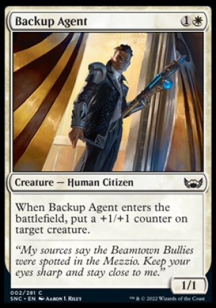 (002) Magic The Gathering Streets of New Capenna Single: Backup Agent  Common