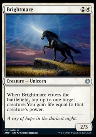 (002) Magic The Gathering Jumpstart Single: Brightmare  Uncommon