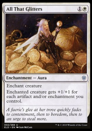 (002/269) Magic The Gathering Throne of Eldraine Single: All That Glitters Holo Uncommon