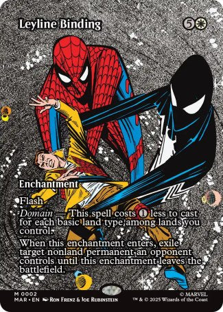(002) Magic The Gathering Magic: The Gathering | Marvel's Spider-Man: Source Material Cards Single: Leyline Binding Holo Mythic