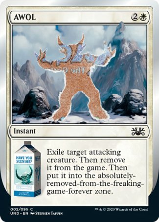 (002/096) Magic The Gathering Unsanctioned Single: AWOL  Common