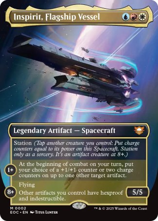 (002) Magic The Gathering Commander: Edge of Eternities Single: Inspirit, Flagship Vessel  Mythic