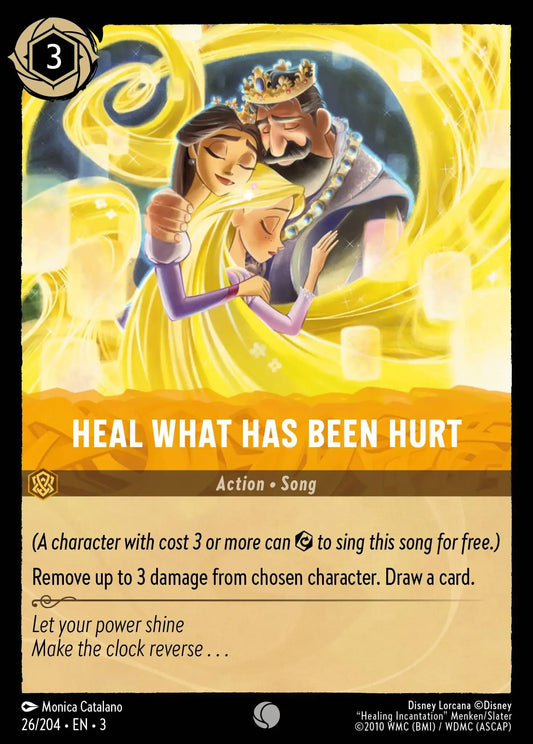 (026) Lorcana Into the Inklands Single: Heal What Has Been Hurt  Common