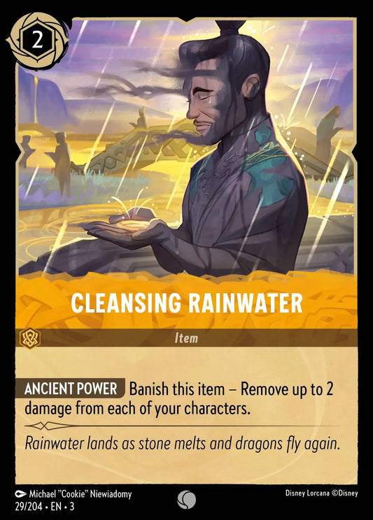 (029) Lorcana Into the Inklands Single: Cleansing Rainwater  Common