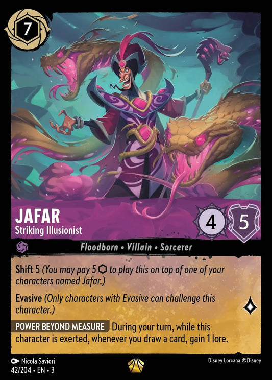 (042) Lorcana Into the Inklands Single: Jafar - Striking Illusionist (V.1)  Legendary