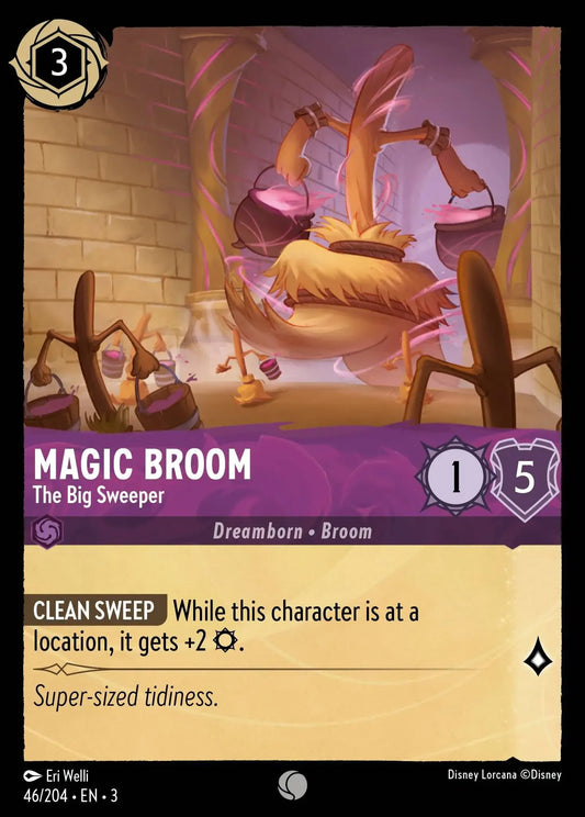 (046) Lorcana Into the Inklands Single: Magic Broom - The Big Sweeper  Common