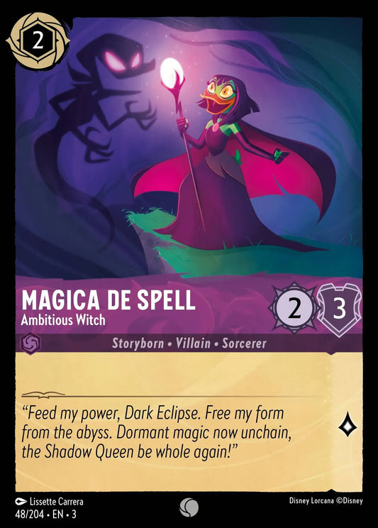 (048) Lorcana Into the Inklands Single: Magica De Spell - Ambitious Witch  Common