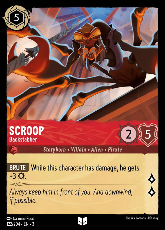 (122) Lorcana Into the Inklands Single: Scroop - Backstabber  Uncommon