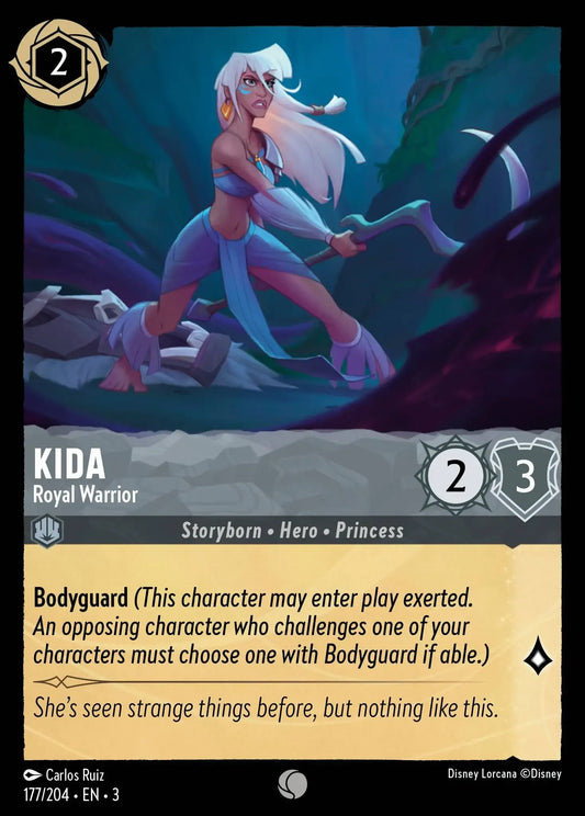 (177) Lorcana Into the Inklands Single: Kida - Royal Warrior  Holo Common