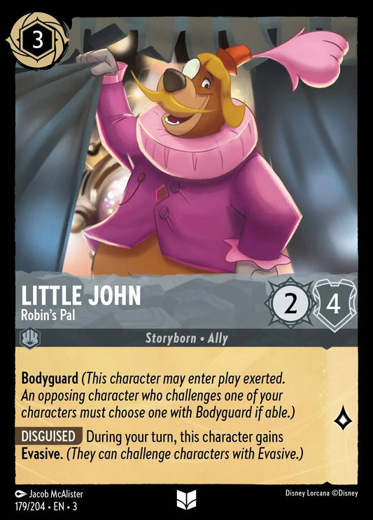 (179) Lorcana Into the Inklands Single: Little John - Robin's Pal  Holo Uncommon