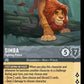 (192) Lorcana Into the Inklands Single: Simba - Fighting Prince  Holo Super Rare