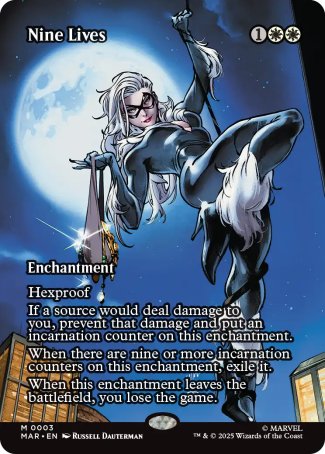 (003) Magic The Gathering Magic: The Gathering | Marvel's Spider-Man: Source Material Cards Single: Nine Lives  Mythic