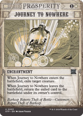 (003) Magic The Gathering Breaking News Single: Journey to Nowhere  Uncommon