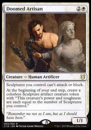 (003) Magic The Gathering Commander 2019 Single: Doomed Artisan  Rare