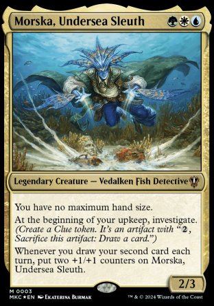 (003) Magic The Gathering Commander: Murders at Karlov Manor Single: Morska, Undersea Sleuth Holo Mythic