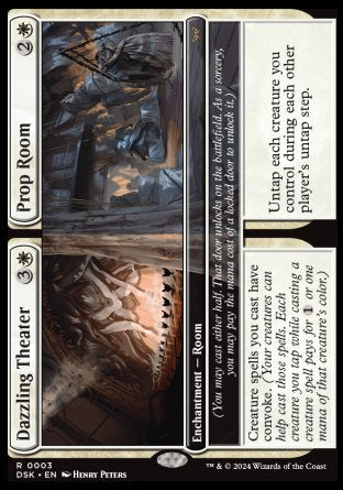 (003) Magic The Gathering Duskmourn: House of Horror Single: Dazzling Theater // Prop Room  Rare
