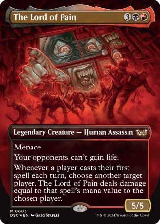 (003) Magic The Gathering Commander: Duskmourn: House of Horror Single: The Lord of Pain Holo Mythic