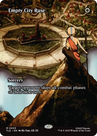 (003) Magic The Gathering Magic: The Gathering | Avatar: The Last Airbender: Eternal Single: Empty City Ruse Holo Mythic