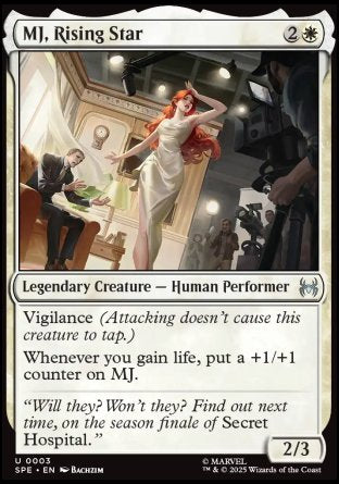 (003) Magic The Gathering Magic: The Gathering | Marvel's Spider-Man: Eternal Single: MJ, Rising Star Holo Uncommon