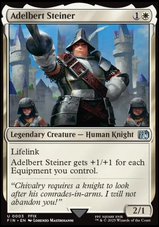 (003) Magic The Gathering Magic: The Gathering - FINAL FANTASY Single: Adelbert Steiner Holo Uncommon