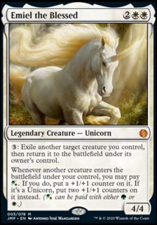 (003) Magic The Gathering Jumpstart Single: Emiel the Blessed  Mythic