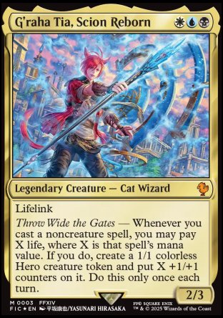 (003) Magic The Gathering Commander: Magic: The Gathering - FINAL FANTASY Single: G'raha Tia, Scion Reborn  Mythic