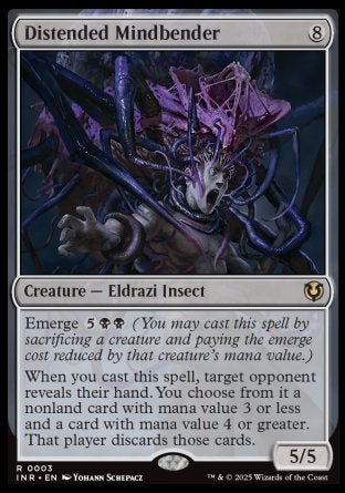 (003) Magic The Gathering Innistrad Remastered Single: Distended Mindbender Holo Rare
