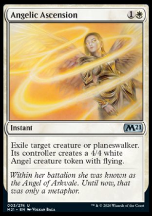 (003) Magic The Gathering Core 2021 Single: Angelic Ascension  Uncommon