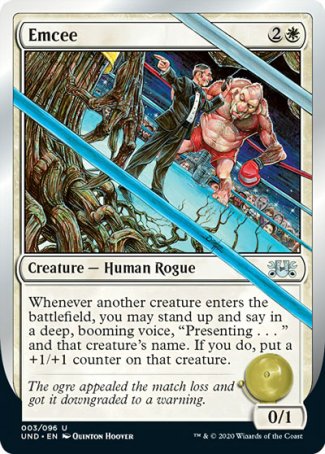 (003/096) Magic The Gathering Unsanctioned Single: Emcee  Uncommon
