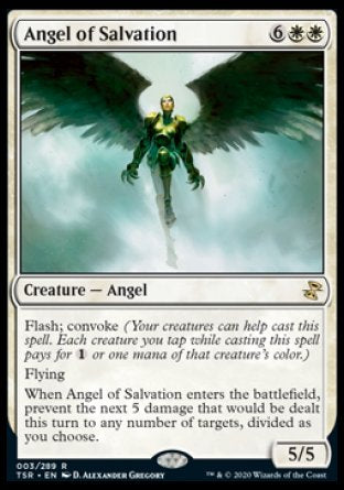 (003/289) Magic The Gathering Time Spiral Remastered Single: Angel of Salvation  Rare