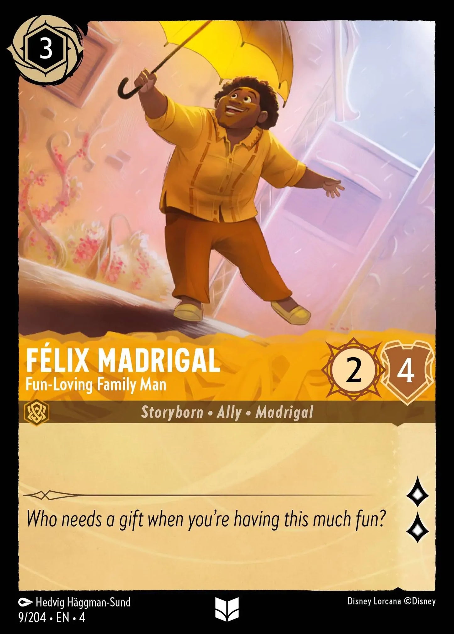 (009) Lorcana Ursula's Return Single: F��lix Madrigal - Fun-Loving Family Man  Holo Uncommon