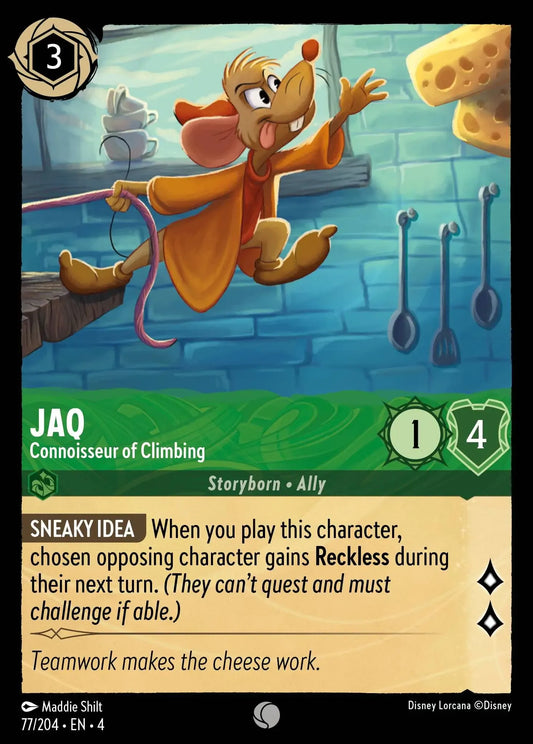 (077) Lorcana Ursula's Return Single: Jaq - Connoisseur of Climbing  Common