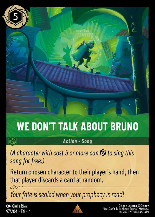 (097) Lorcana Ursula's Return Single: We Don't Talk About Bruno (V.1)  Holo Rare