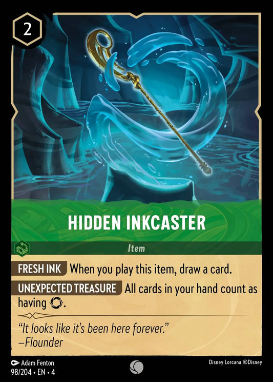 (098) Lorcana Ursula's Return Single: Hidden Inkcaster  Common