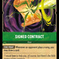 (099) Lorcana Ursula's Return Single: Signed Contract  Holo Uncommon