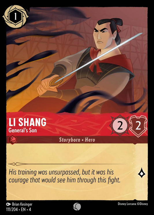 (111) Lorcana Ursula's Return Single: Li Shang - General's Son  Common