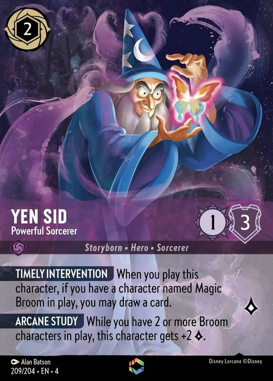 (209) Lorcana Ursula's Return Single: Yen Sid - Powerful Sorcerer (V.2)  Enchanted